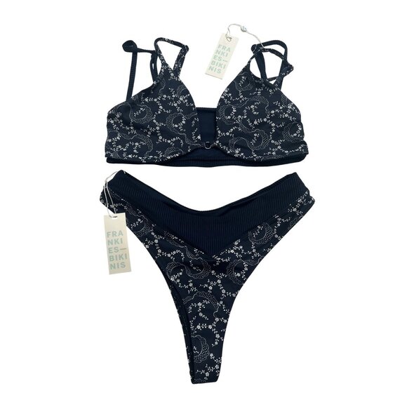 Bellamy Ribbed Bandana Bikini Set in Dixie - Picture 1 of 3